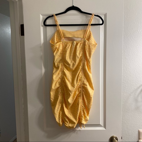 Plaid Drawstring Dress - Picture 2 of 4